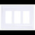 Cree Lighting CFP-3-WH SmartCast Wireless Face Plate Ð 2-Gang for Troffer Lights