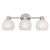 Westinghouse 6124800 3 Light Wall Fixture Brushed Nickel Finish Frosted Glass