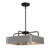 Westinghouse 6125700 3 Light Chandelier/Semi-Flush Matte Black and Dark Pewter Finish