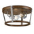 Westinghouse 6126200 14 in. 2 Light Flush Barnwood Finish with Galvanized Steel Accents