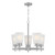 Westinghouse 6128800 5 Light Chandelier Brushed Nickel Finish Frosted Glass