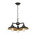 Westinghouse 6129200 3 Light Chandelier/Semi-Flush Oil-Rubbed Bronze Finish with Highlights