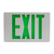 Sylvania EXIT1AGDVUWHEM 6/CS 1/SKU EXIT SIGN LED 1A, GREEN LETTERS, 120/277V, Surface Mounted, White Finish, EM 60762