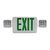 Sylvania EXITCOMBO1AGDVTHSUWHEM 6/CS 1/SKU EXIT SIGN COMBO LED 1A, GREEN LETTERS, 120/277V, Surface Mounted, White Finish, EM 60760