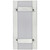 Sunlite 85100-SU LFX/WS/12W/SCT/BN Rectangle Wall Sconce with Double Horizontal Bands 30K/40K/50K 120V Dimmable Brushed Nickel