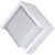 Sunlite 85114-SU LFX/WS/SQC/12W/SCT/WH Square Modern Outdoor Wall Sconce with Canopy 30K/40K/50K 90CRI 120V White