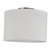 Sunlite 90166-SU FIX/FD/E26/WH Semi-Flush Fabric Drum Ceiling Fixture E26 Base White