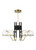 Tech Lighting 700CRBY6BNB-LED927 Crosby Medium Chandelier