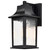 Nuvo 60-5959 STILLWELL 1LT OUTDOOR SM WALL Stillwell Outdoor Small Wall Lantern 1 Light Matte Black Finish Water Glass