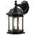 Nuvo 60-6118 HOPKINS 1LT OUTDOOR LG WALL Hopkins Outdoor Large Wall Lantern 1 Light Matte Black Finish Clear Glass