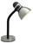 Satco 57-055 ALUMINUM GOOSE NECK LAMP Goose Neck Desk Lamp Steel / Black Finish (Discontinued)