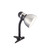 Satco 57-057 STEEL/BLACK CLIP ON LIGHT Clip On Goose Neck Lamp GU24 Bulb Base Steel / Black Finish (Discontinued)
