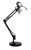 Satco 57-058 STEEL/BLACK SWING ARM DRAFTING Swing Arm Drafting Lamp 1 Light GU24 Bulb Base Steel / Black Adjustable height (Discontinued)