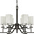 Nuvo 60-000 CUBICA 6 LT CHANDELIER Cubica 6 Light 26 in. Chandelierwith Alabaster Glass (Discontinued)