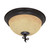 Nuvo 60-041 TAPAS 3 LIGHT FLUSH FIXTURE Tapas 3 Light 15 in. Flush Mount with Tuscan Suede Glass (Discontinued)