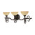 Nuvo 60-047 TAPAS 3 LT VANITY FIXTURE Tapas 3 Light 24 in. Vanity with Tuscan Suede Glass (Discontinued)