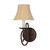 Nuvo 60-049 TAPAS 1 LT WALL SCONCE Tapas 1 Light 6-1/2 in. Sconce with Linen Waffle Shade (Discontinued)