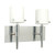 Nuvo 60-1072 JET 2 LT VANITY - HALOGEN Jet - 2 Light - Halogen Wall - Vanity with Satin White Glass -Lamps Included (Discontinued)