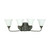 Nuvo 60-1109 BISTRO 4 LT VANITY FIXTURE Bistro - 4 Light Wall - Vanity with Satin Opal White Glass (Discontinued)