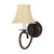 Nuvo 60-111 MERICANA 1 LT WALL SCONCE Mericana 1 Light 6 in. Sconce with Natural Linen Shade (Discontinued)