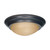 Nuvo 60-1281 1 LT - 12" FLUSH MOUNT 1 Light 12 in. Flush Mount Twist & Lock with Champagne Linen Washed Glass (Discontinued)