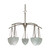Nuvo 60-130 SOUTH BEACH 5 LT CHANDELIER South Beach 5 Light 25 in. Chandelier with Water Spot Glass (Discontinued)