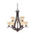 Nuvo 60-1403 ANASTASIA 9 LT CHANDELIER Anastasia 9 Light 2 Tier 34 in. Chandelier with Honey Marble Glass (Discontinued)