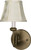 Nuvo 60-142 VANGUARD 1 LT WALL SCONCE Vanguard 1 Light 6 in. Wall Fixture with Ecru Diamond Shades (Discontinued)