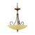 Nuvo 60-168 VANGUARD 3 LT PENDANT Vanguard 3 Light 16 in. Pendant with Gold Washed Alabaster Swirl Glass (Discontinued)