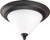 Nuvo 60-1705 BRIDGEVIEW 2 LT 13" FLUSH Bridgeview 2 Light 13 in. Flush Dome Satin White Glass (Discontinued)