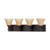 Nuvo 60-1736 DAKOTA 4 LIGHT VANITY Dakota 4 Light Vanity with Toasted Honey Glass (Discontinued)