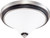 Nuvo 60-1745 KEEN 2 LT 13" FLUSH Keen 2 Light 13 in. Flush Dome with Satin White Glass (Discontinued)