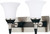Nuvo 60-1752 KEEN 2 LT VANITY FIXTURE Keen 2 Light Vanity with Satin White Glass (Discontinued)