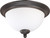 Nuvo 60-1784 GLENWOOD 1 LT 11" FLUSH FIXTRE Glenwood 2 Light 11 in. Flush Dome with Satin White Glass (Discontinued)