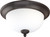 Nuvo 60-1785 GLENWOOD 2 LT 13" FLUSH FIXTRE Glenwood 2 Light 13 in. Flush Dome with Satin White Glass (Discontinued)