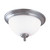 Nuvo 60-1805 GLENWOOD 2 LT 13" FLUSH FIXTRE Glenwood 2 Light 13 in. Flush Dome with Satin White Glass (Discontinued)