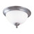 Nuvo 60-1806 GLENWOOD 3 LT 15" FLUSH FIXTRE Glenwood 3 Light 15 in. Flush Dome with Satin White Glass (Discontinued)
