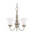 Nuvo 60-1821 DUPONT 3 LT CHANDELIER Dupont 3 Light 16 in. Chandelier with Satin White Glass (Discontinued)
