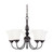 Nuvo 60-1922 DUPONT ES 5 LT CHANDELIER Dupont ES 5 Light 21 in. Chandelier with Satin White Glass 13w GU24 Lamps Included (Discontinued)