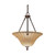 Nuvo 60-2408 MOULAN ES PENDANT Moulan ES 3 Light Pendant with Champagne Linen Glass Lamp Included (Discontinued)