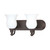 Nuvo 60-2438 GLENWOOD ES 2 LT VANITY Glenwood ES 2 Light Vanity with Satin White Glass Lamp Included (Discontinued)