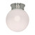 Nuvo 60-246 1 LT - 8" BALL FLUSH FIXTURE 1 Light 8 in. Ceiling Mount White Ball (Discontinued)