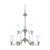 Nuvo 60-2558 GLENWOOD ES 9 LT CHANELIER Glenwood ES 2 Tier 9 Light Chandelier with Satin White Glass Lamps Included (Discontinued)