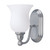 Nuvo 60-2567 GLENWOOD ES 1 LIGHT VANITY Glenwood ES 1 Light Vanity with Satin White Glass Lamp Included (Discontinued)