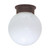 Nuvo 60-260 1 LT - 8" BALL FLUSH FIXTURE 1 Light 8 in. Ceiling Mount Alabaster Ball (Discontinued)