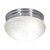 Nuvo 60-2635 2 LIGHT ES 10" MEDIUM MUSHROOM 2 Light ES Medium Mushroom with Alabaster Glass (2) 13w GU24 Lamps Included (Discontinued)