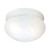 Nuvo 60-2637 2 LIGHT ES 10" MEDIUM MUSHROOM 2 Light ES Medium Mushroom with Alabaster Glass (2) 13w GU24 Lamps Included (Discontinued)