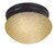 Nuvo 60-2652 1 LIGHT ES 6" SMALL MUSHROOM 8 in. Mushroom Mahogany Bronze Champagne Linen Glass GU24 (Discontinued)