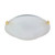 Nuvo 60-274 12" TRI CLIP FLUSH FIXTURE 1 Light 12 in. Flush Mount Tri-Clip with Alabaster Glass (Discontinued)