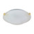 Nuvo 60-275 16" TRI CLIP FLUSH FIXTURE 2 Light 16 in. Flush Mount Tri-Clip with Alabaster Glass (Discontinued)